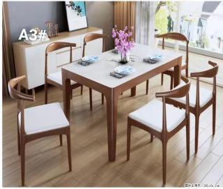 T08高级长方桌，胡桃色  1.35米带炉一桌四椅650元，现货11套。 - 来宾28生活网 lb.28life.com